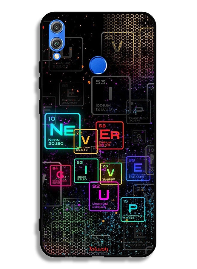Tolwak Honor 8X Protective Case Cover Never Give Up Art - Image 2