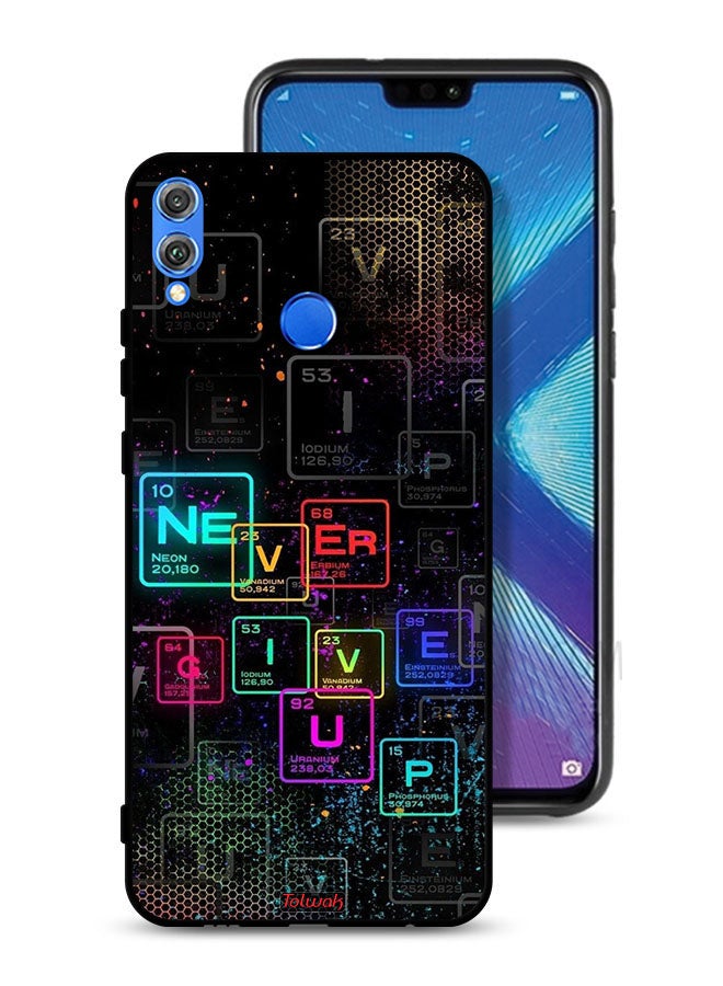 Tolwak Honor 8X Protective Case Cover Never Give Up Art - Image 1