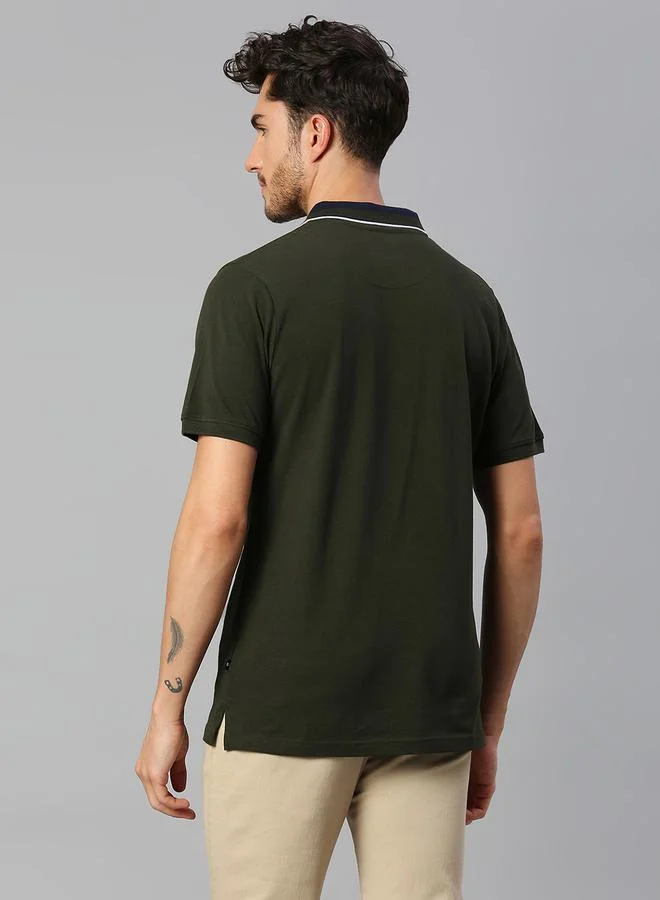 Dennis Lingo Dennis Lingo Tipping Detail Slim Fit Polo with Short Sleeve