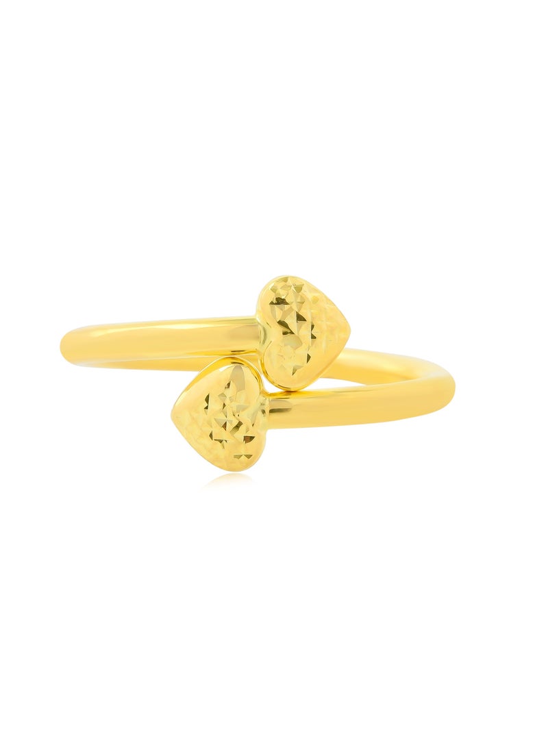 BAFLEH JEWELLERY The Ultimate Golden Expression of Love – 21K Heart Ring  - Image 1