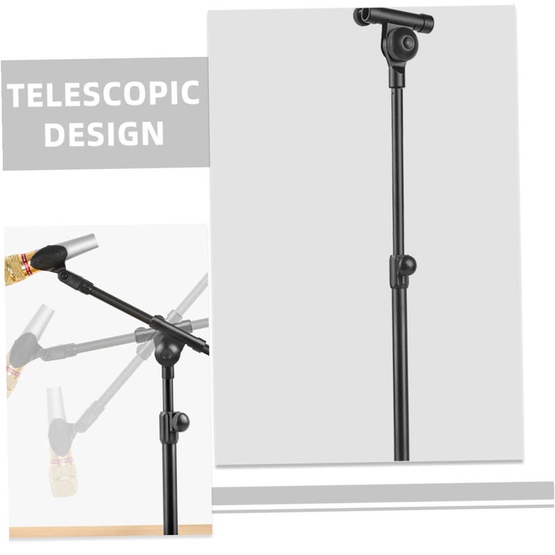 Telescopic Boom Mic Pole Arm Portable Metal Microphone Stand With Screw Adapter - Image 4