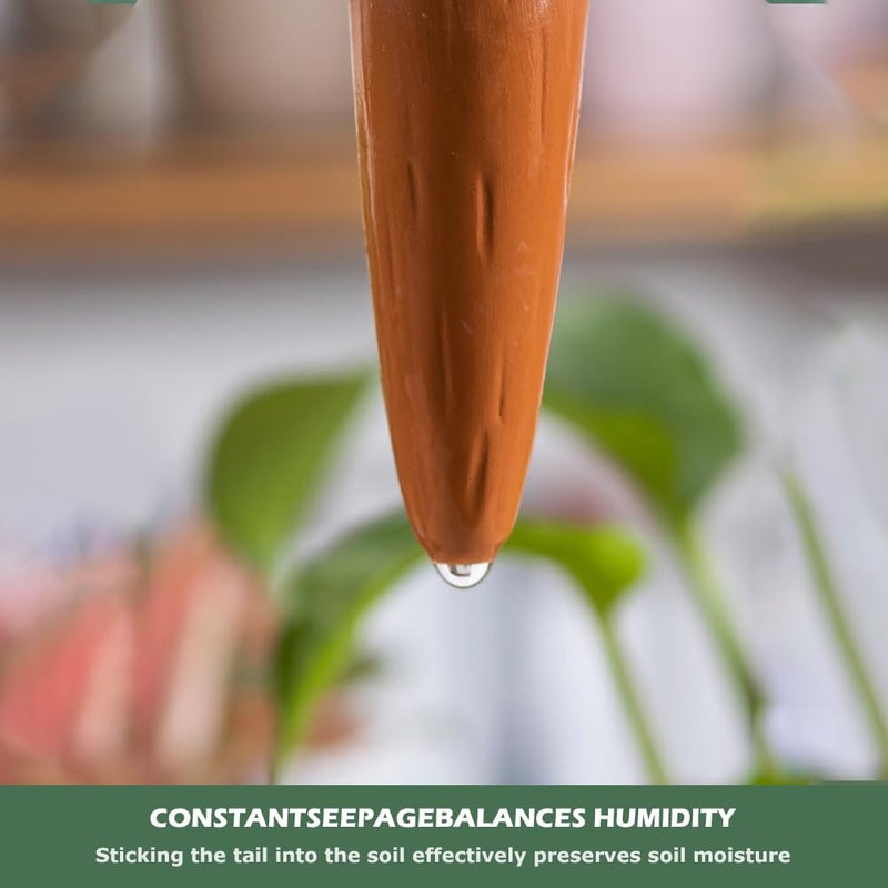 CZWL&HG 4 Pack Terracotta Watering Spikes, Vacation Self-Watering Planters Devices - Continuous Moisture with Slow Release Watering System - Perfect for Indoor Outdoor Plants (Fantasy Mushroom) - Image 4