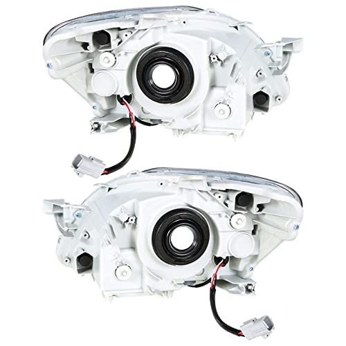 RainMan S Headlight Assembly Halogen Replacement for Yaris 2007 2008 2009 2010 2011 Left and Right Side Replacement for 8117052740 8113052750 TO2518108 TO2519108 - Image 3