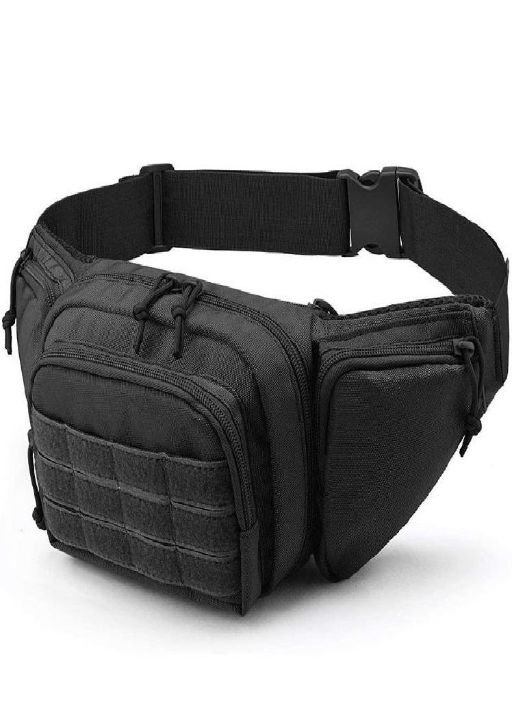 Eckek - Men Waist Bag Pack Purse Casual Large Phone Belt Bag Pouch Women's Tactical Canvas Travel Phone Bag Fanny Banana Bag Hip 3 Pockets - Image 1