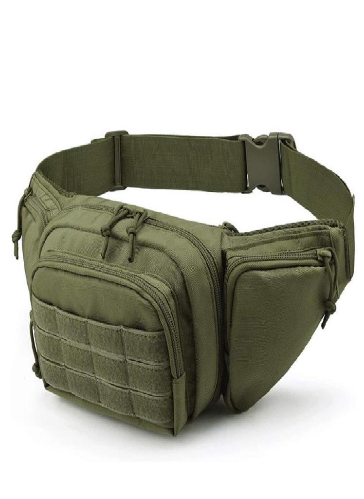 Eckek - Men Waist Bag Pack Purse Casual Large Phone Belt Bag Pouch Women's Tactical Canvas Travel Phone Bag Fanny Banana Bag Hip 3 Pockets - Image 1