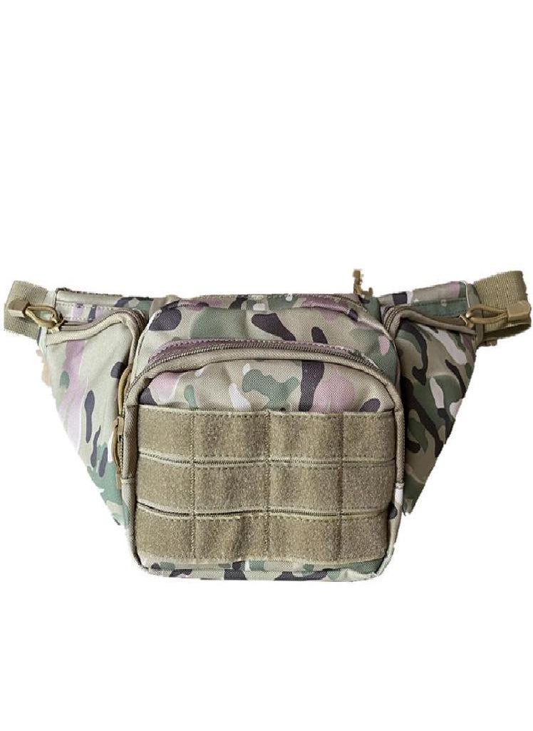 Eckek - Men Waist Bag Pack Purse Casual Large Phone Belt Bag Pouch Women's Tactical Canvas Travel Phone Bag Fanny Banana Bag Hip 3 Pockets - Image 1