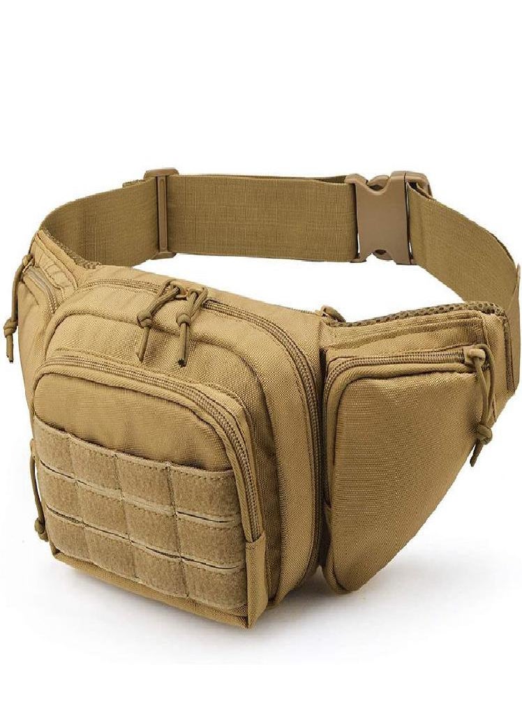 Eckek - Men Waist Bag Pack Purse Casual Large Phone Belt Bag Pouch Women's Tactical Canvas Travel Phone Bag Fanny Banana Bag Hip 3 Pockets - Image 1
