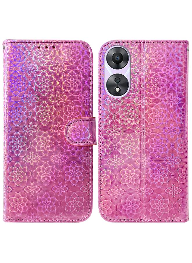 S-TOP Case For OPPO A78 4G Colorful Magnetic Buckle Leather Phone Case - Image 1