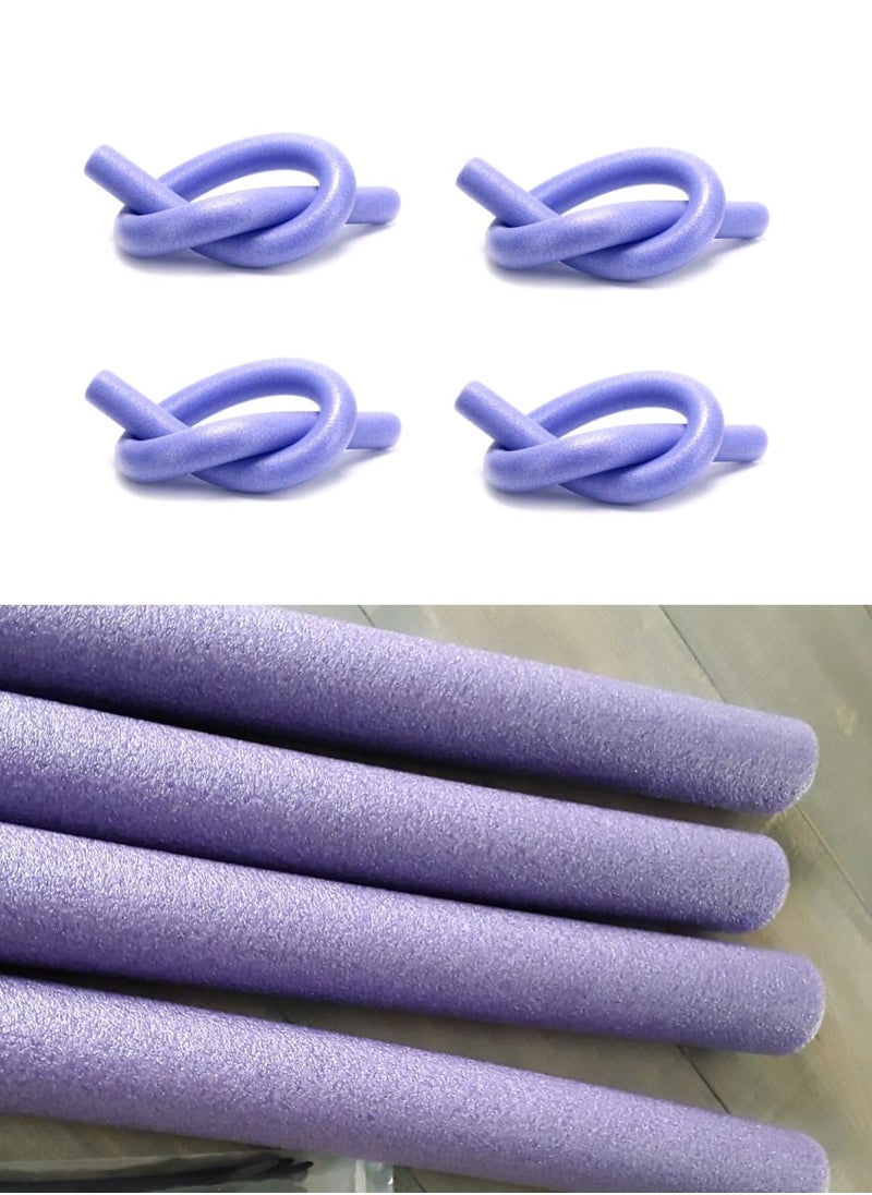 ISHWAZ Highly Buoyant Swimming Stick For Adults And Kids - 4 Swiming Pool Noodles Of Purple Color  - Image 1