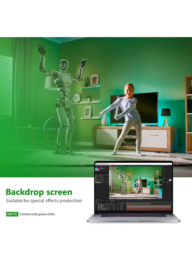 Neewer 6x9 feet/1.8x2.8 meters Photo Studio 100 Percent Pure Muslin Collapsible Backdrop Background for Photography, Video and Television (Background Only) - White - Image 2