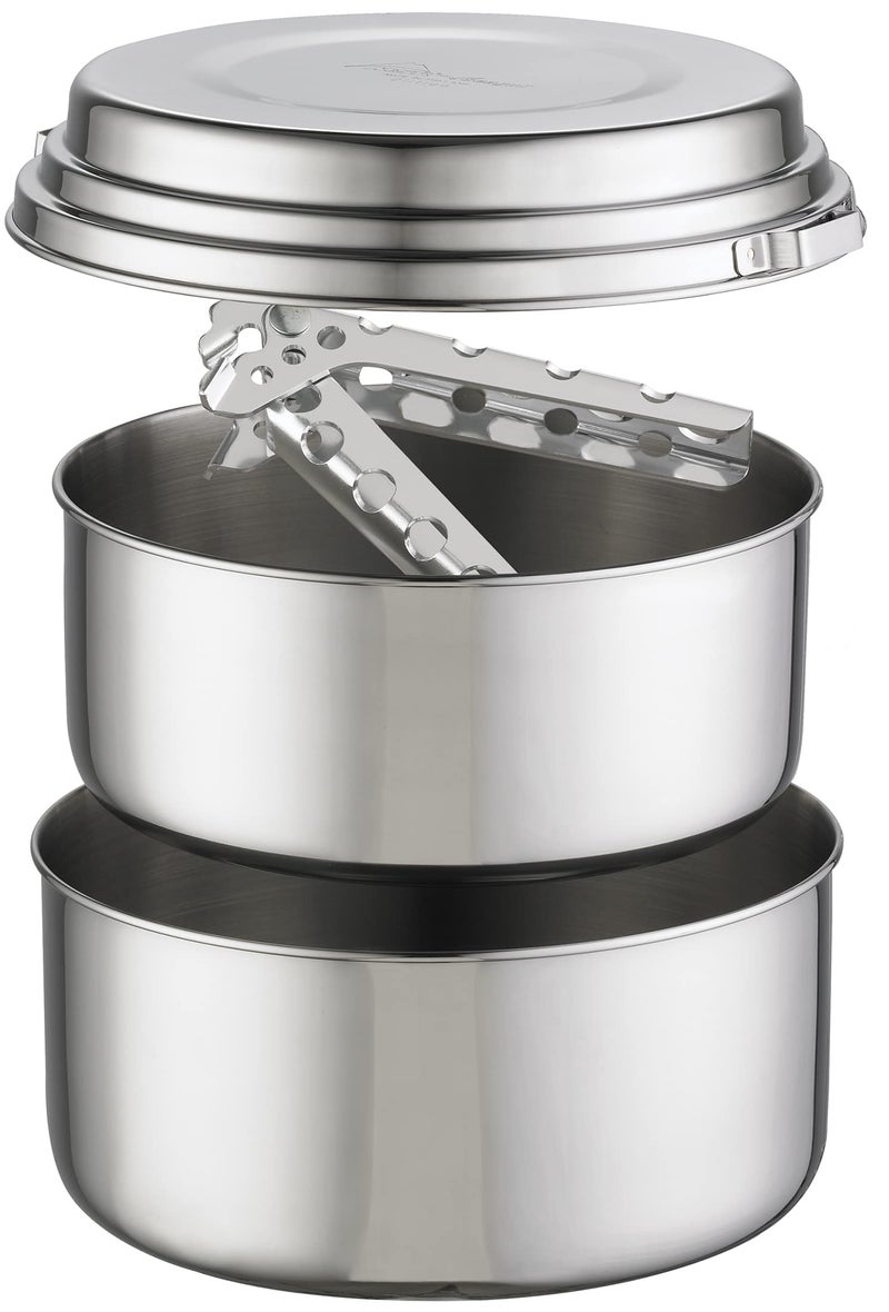MSR Alpine 2 Stainless Steel Camping Pot Set - Image 1