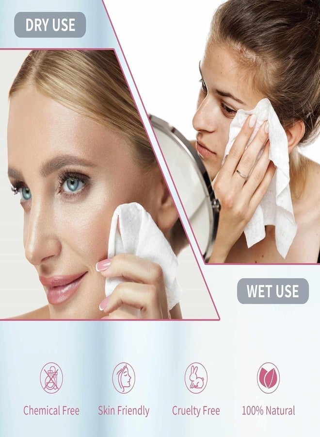gypsy inc Gypsy 100 Pcs Disposable Face Towel | Face Cleaning Cloth For Skin Care | Soft Cotton Facial Dry Wipe | Makeup Remover Napkin | For Salon, Parlor, Traveling, Spa, Massage, Hotel - 12 x 12 Inches. - Image 3