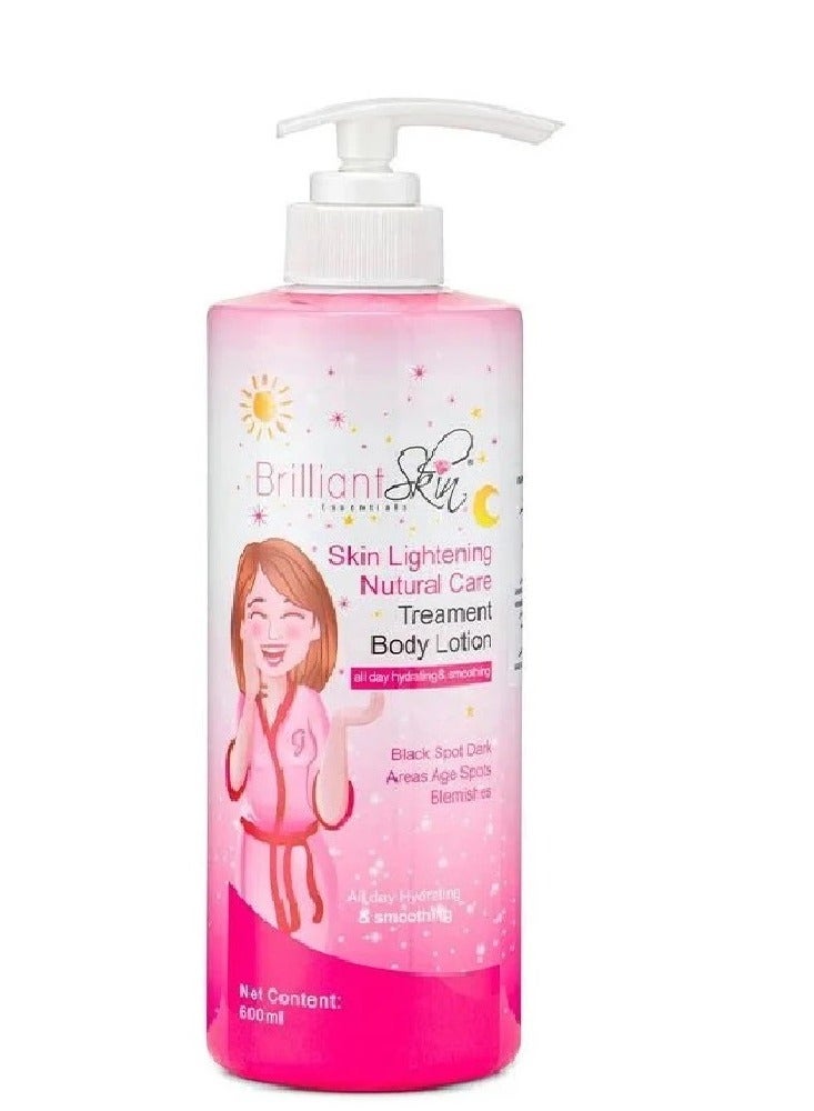 بريليانت سكين بريلنت سكين لوشن جسم العناية الطبيعية لعلاج وتفتيح البشرة - 600 مل - 2 حبه - Image 3