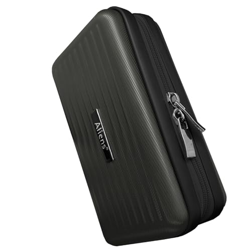 Aliens Travel Gadget Organiser Case Bag, Hardshell ABS Material, Shockproof, Water-Resistant Travel Storage Pouch for HDD/SSD, Gadget Organiser, Cable, Charger, Smartphone, airpods, Power Bank-Grey - Image 1