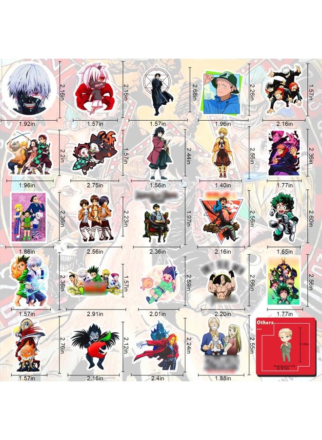 Arme Large Anime Stickers Mixed Pack,600Pcs Mixed with Classic Anime Theme Sticker Pack,Vinyl Waterproof Stickers Decals for Bottles, Laptops, Skateboards&Notebooks, Stickers for Adults&Kids&Teens - Image 2