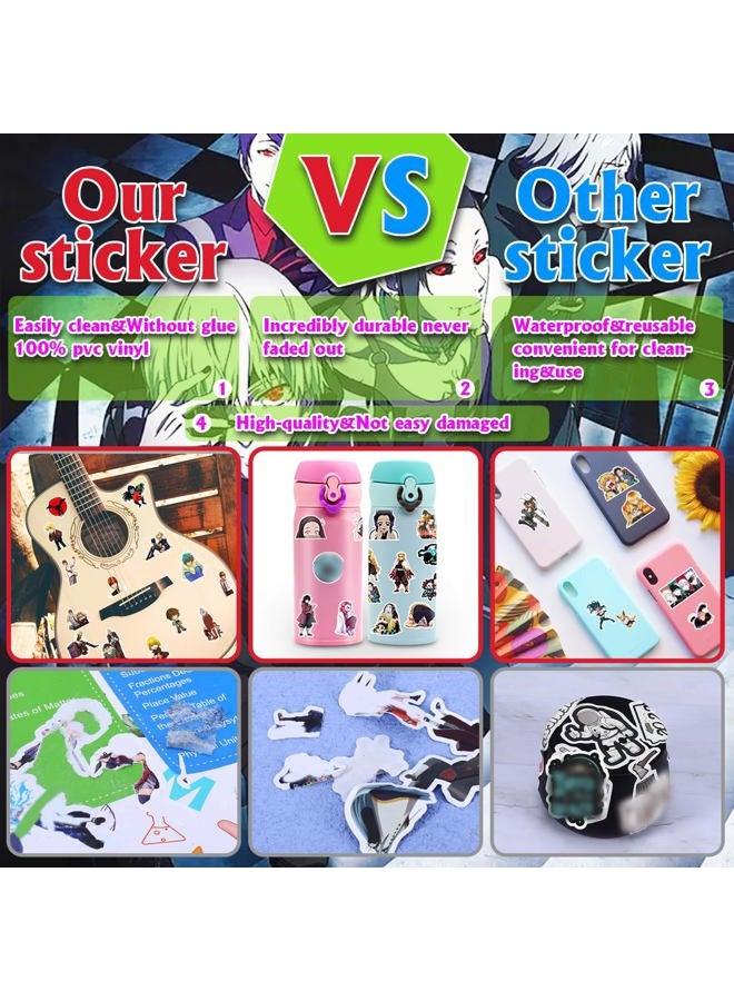 Arme Large Anime Stickers Mixed Pack,600Pcs Mixed with Classic Anime Theme Sticker Pack,Vinyl Waterproof Stickers Decals for Bottles, Laptops, Skateboards&Notebooks, Stickers for Adults&Kids&Teens - Image 3