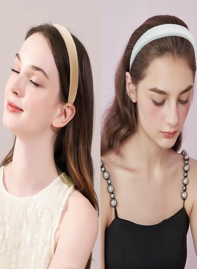 EPARTY ٨ قطع من عصابات الرأس الناعمة للنساء، عصابات شعر إسفنجية مريحة ومنتفخة، عصابات رأس سميكة لطيفة وجميلة بتصميم كلاسيكي، إكسسوارات شعر عصرية - Image 3