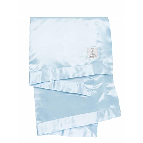 Little Giraffe Baby Blanket - Velvet Soft Blanket with Satin Trim - Baby Stroller Blanket - Newborn Baby Essentials & Baby Gifts - 29x35" - Blue - Image 2