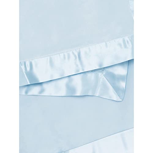 Little Giraffe Baby Blanket - Velvet Soft Blanket with Satin Trim - Baby Stroller Blanket - Newborn Baby Essentials & Baby Gifts - 29x35" - Blue - Image 3