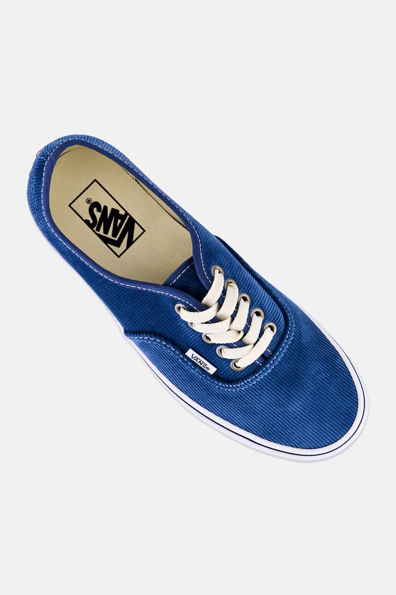 VANS Men Authentic Lace Up Skateboarding Shoes, Slate Blue - Image 3