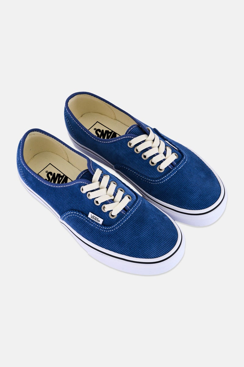 VANS Men Authentic Lace Up Skateboarding Shoes, Slate Blue - Image 4