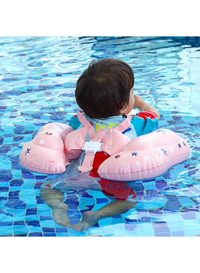 Generic Summer Children's Swimming Ring Prone Ring Baby Underarm Ring Sunscreen Sunshade E-commerce New-After Inflating Outer Diameter:L Size 【6-36 Months, 8-13kg 】-Inner Diameter After Inflating:B1264 Merm - Image 2