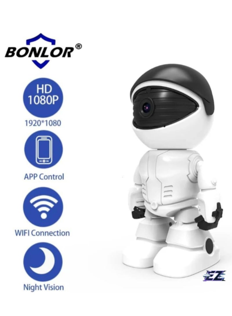 ELTRAZONE 1080P Robot IP Camera with 360° Wireless Security – 2MP Smart Home CCTV for Pet & Baby Monitoring  - Image 2