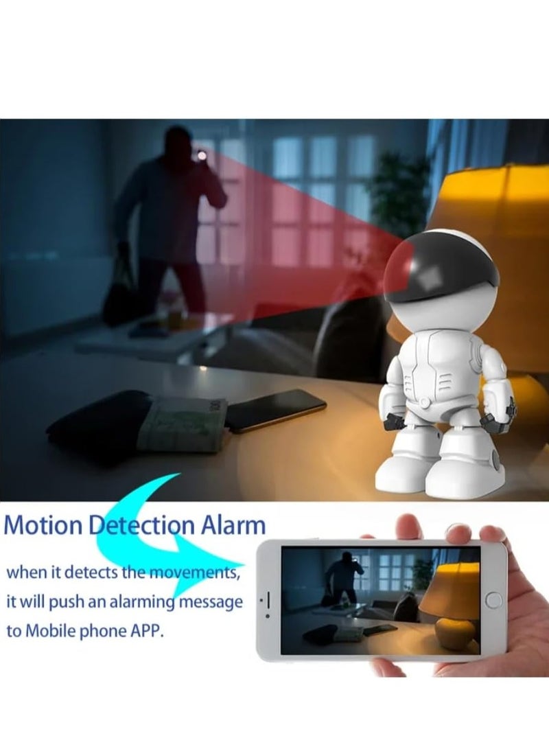 ELTRAZONE 1080P Robot IP Camera with 360° Wireless Security – 2MP Smart Home CCTV for Pet & Baby Monitoring  - Image 5
