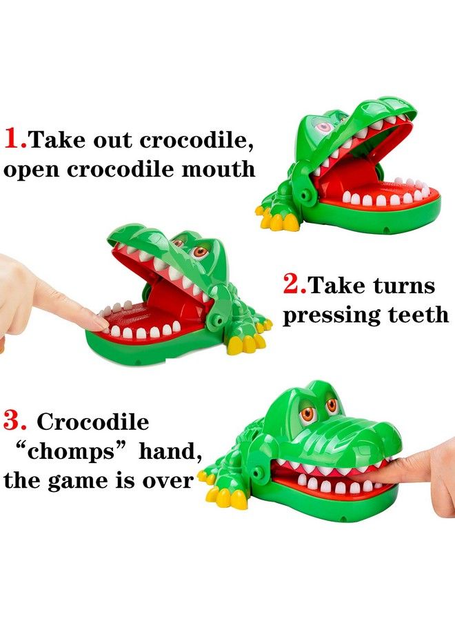 iShyan Crocodile Teeth Toys Game For Kids, Crocodile Biting Finger Dentist Games With Sounds Funny Alligator Teeth Game - Image 3
