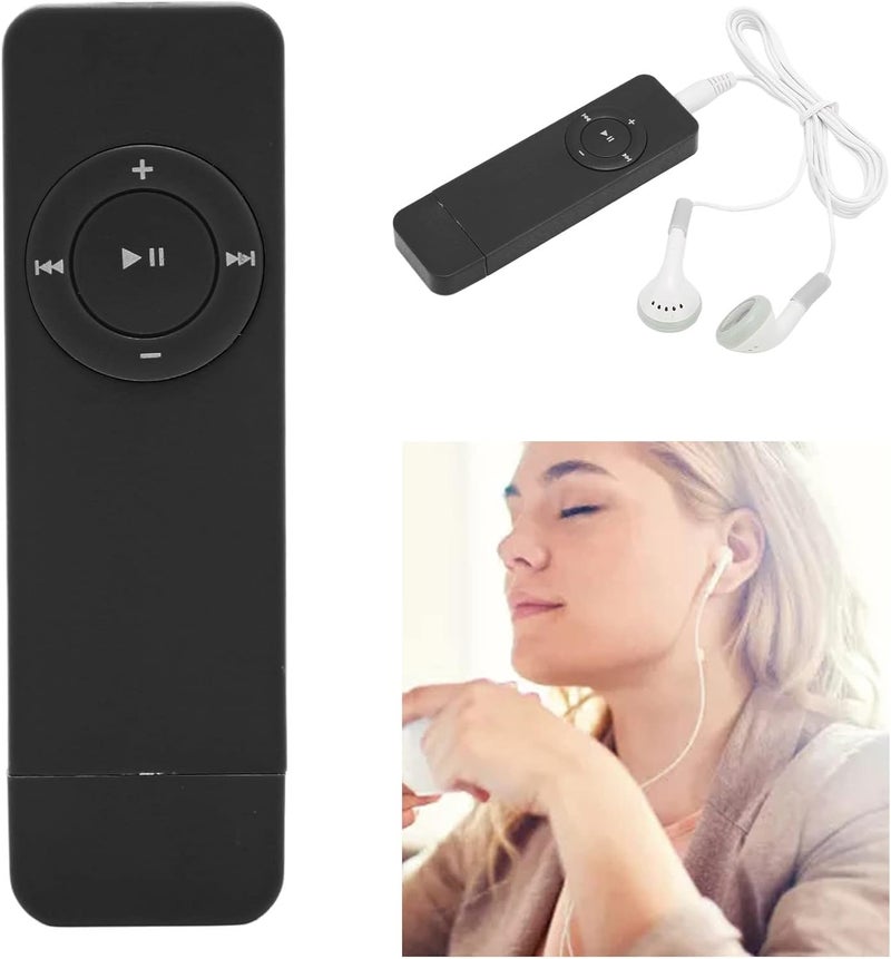 كلاراكو مشغل mp3 بزر كبير، مشغل mp3 سعة 64 جيجابايت، مشغلات mp3، مشغلات mp3 USB، مشغلات mp3 مزودة بتقنية البلوتوث، مشغلات mp3 مزودة بخدمة Spotify، مشغل mp3 أساسي غير رقمي، صوت محمول و(أسود) - Image 4