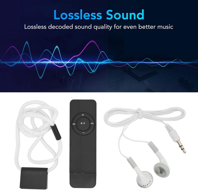 كلاراكو مشغل mp3 بزر كبير، مشغل mp3 سعة 64 جيجابايت، مشغلات mp3، مشغلات mp3 USB، مشغلات mp3 مزودة بتقنية البلوتوث، مشغلات mp3 مزودة بخدمة Spotify، مشغل mp3 أساسي غير رقمي، صوت محمول و(أسود) - Image 2