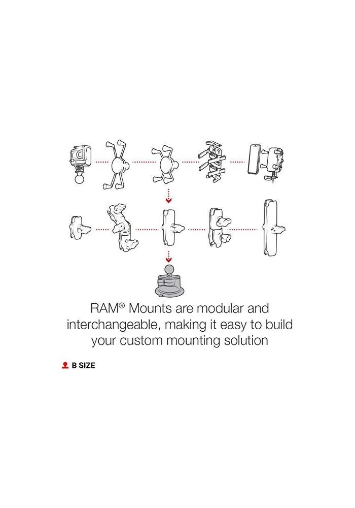 RAM MOUNTS Twist Lock Suction Cup Mount - RAP-B-224-1U - Image 5