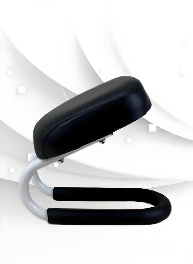 Laravel Prostration chair is a prayer chair for Muslims - Prayer Support Stool, Padded Leather Seat, Ergonomic Design for Comfortable Prayer Position, Meditation Stool Mindfulness Prayer Kneeling Stool Yoga Chair, Black, 25x28x22.5cm كرسي السجود من قيام، راحة ودعم أثناء الصلاة - صنع بأيدي سعودية  - Image 2