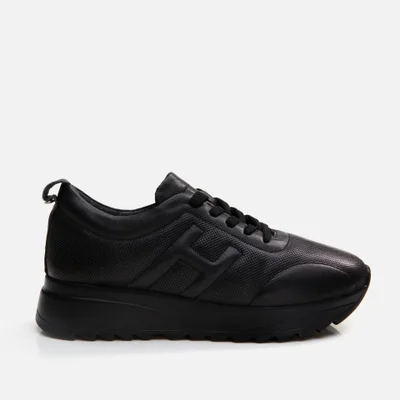 Hotiç 01AYH294640A100 GENUINE Leather Black Women's Sports Shoes