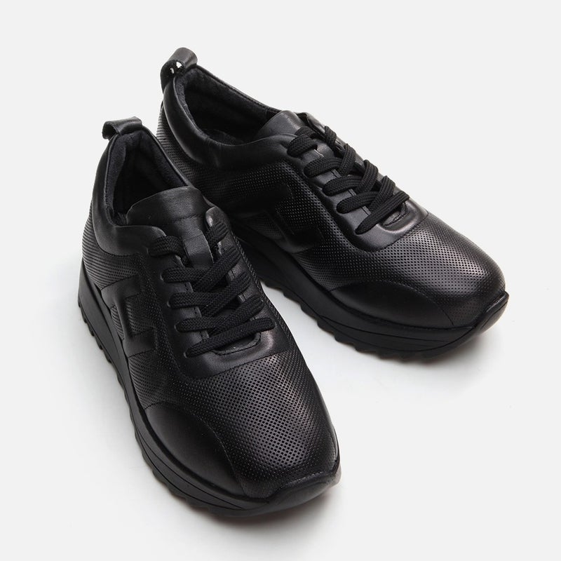 Hotiç 01AYH294640A100 GENUINE Leather Black Women's Sports Shoes  - Image 3