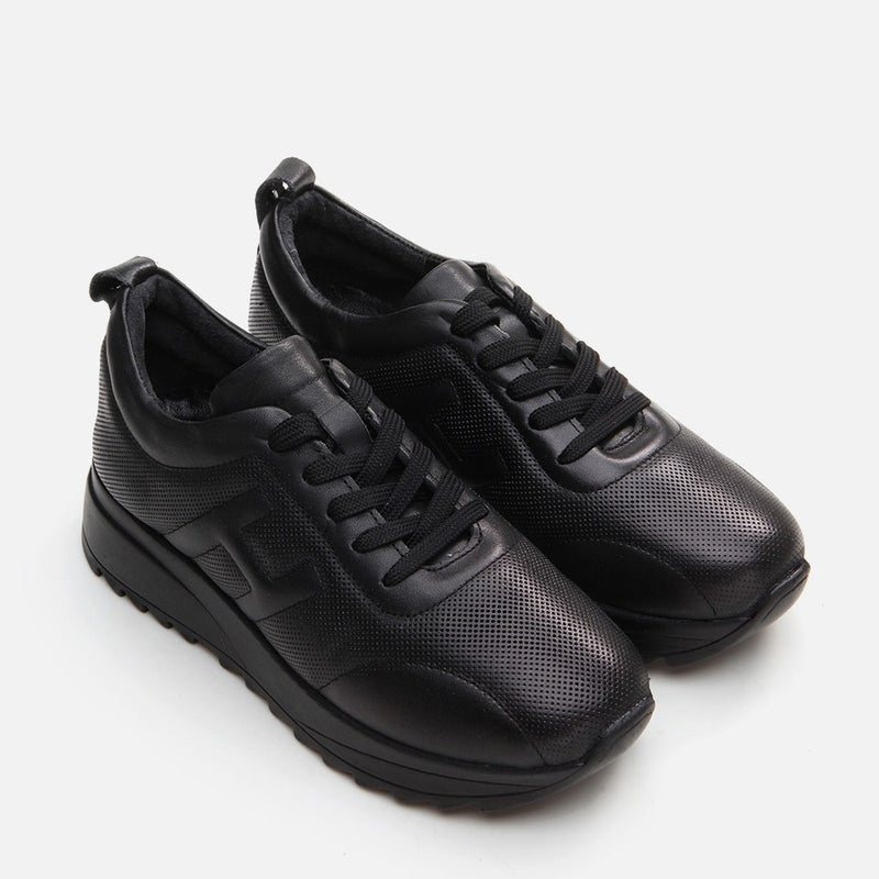 Hotiç 01AYH294640A100 GENUINE Leather Black Women's Sports Shoes  - Image 2