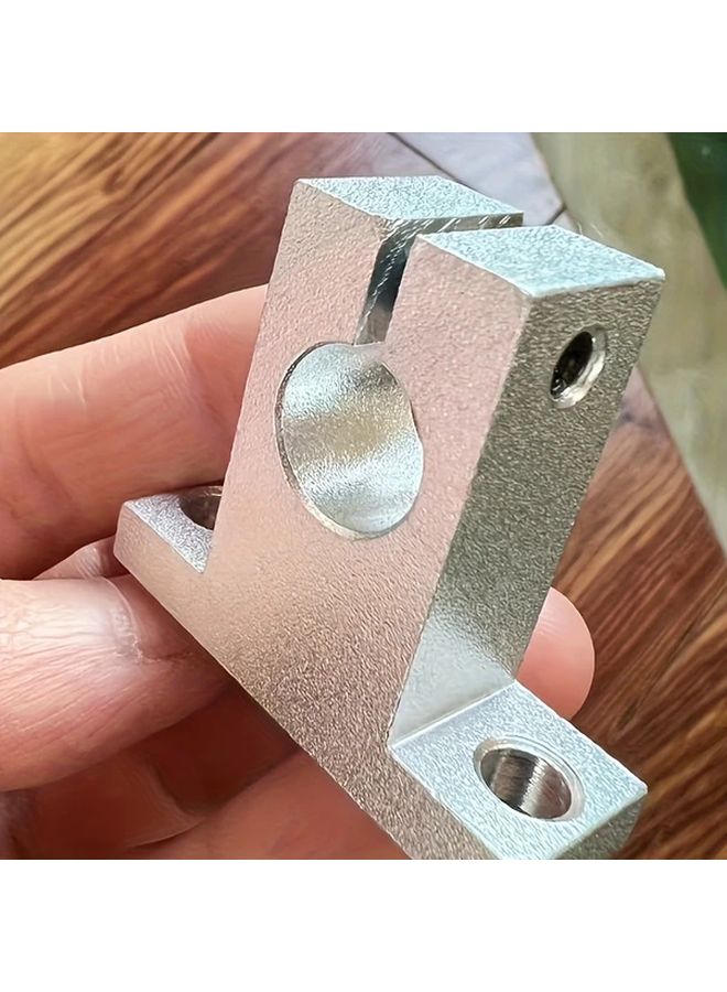 SK10 Linear Optical Axis Support 10MM Diameter Aluminum Alloy Bearing Frame - Image 1