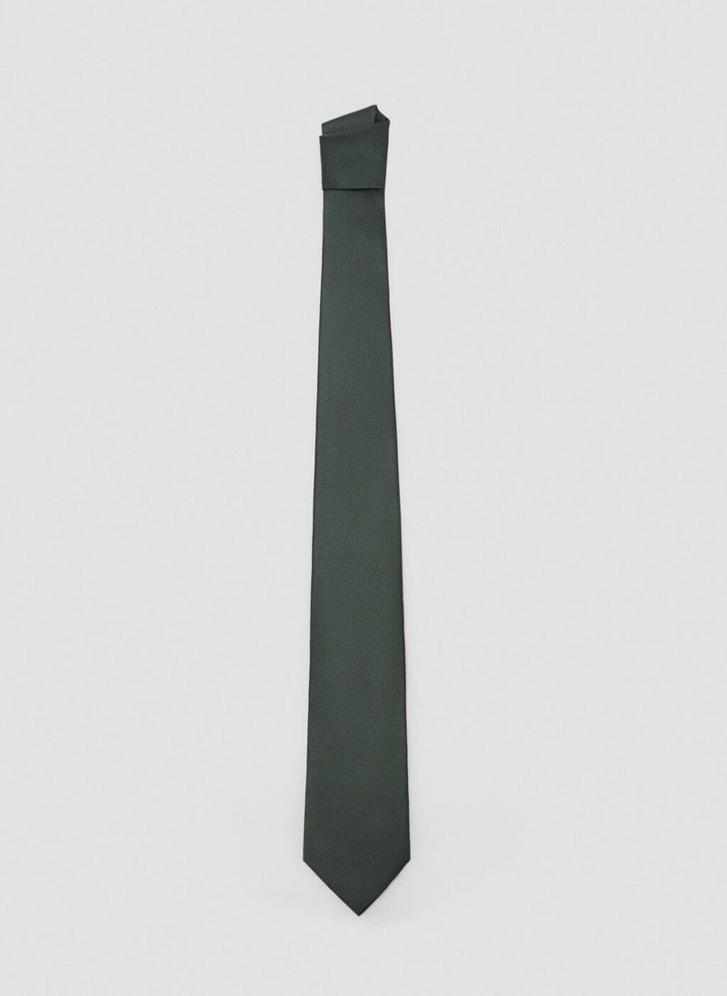 Mango Man Plain silk tie - Image 1