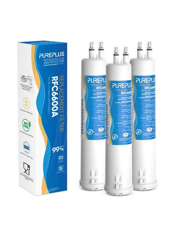 Pure Plus Replacement Refrigerator Water Filter, Compatible with 6710, 3Pack - Image 1