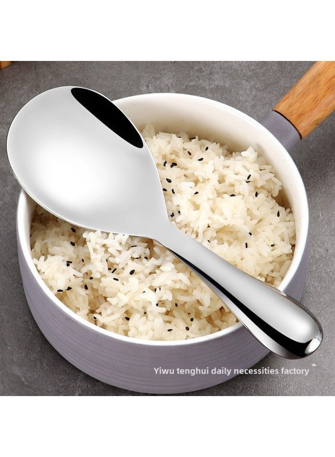 Household Stainless Steel Rice Spoon Special Spoon For Rice High Yen Value Spoon For Rice Non-stick Large Rice Spoon Rice Shovel-Specifications:Rice Spoon  Please Check Before Placing An Order  - Image 5