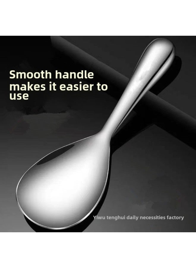 Household Stainless Steel Rice Spoon Special Spoon For Rice High Yen Value Spoon For Rice Non-stick Large Rice Spoon Rice Shovel-Specifications:Rice Spoon  Please Check Before Placing An Order  - Image 4