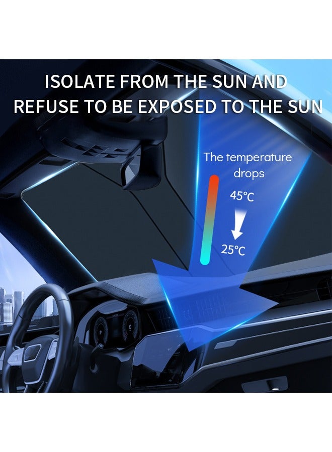 Foldable Car Sunshades, Reflective Sun Cover, Portable Car Sun Visor, Blocks 99% of UV Rays, Universal Interior Car Accessory for Sedans, SUVs, and Trucks - Image 4