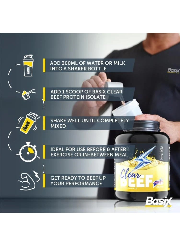 باسيكس كلير بيف بروتين ايزوليت - بنكهة الطاقة - (2.2 باوند) - Image 3
