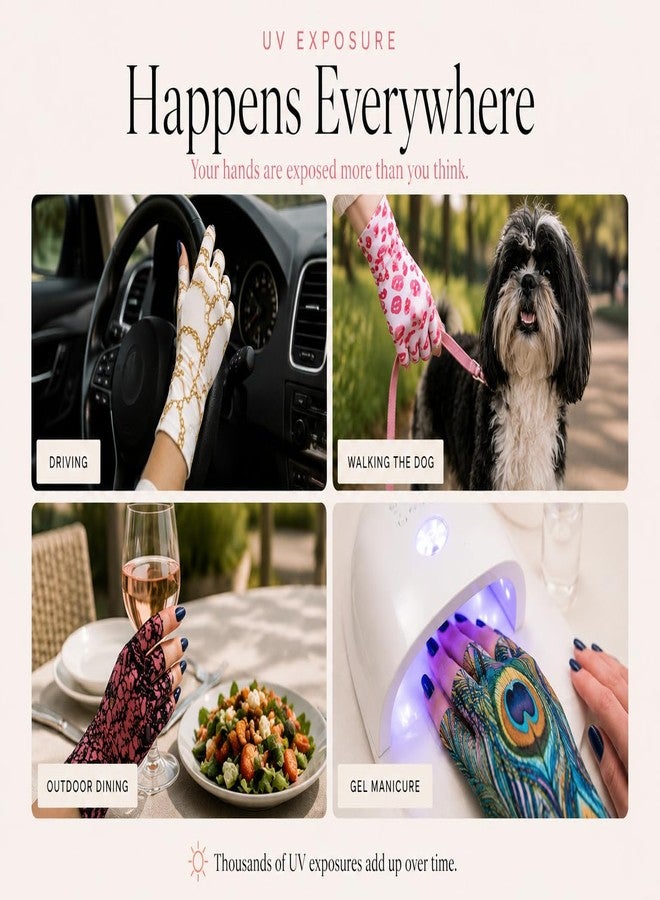 ManiGlovz - The Original UPF 50+ UV Light Protective Nail Gloves | Gel Manicure Gloves and Anti-UV Fingerless Gloves for Women | Can be Used as Sun Protection Gloves for Driving | CamoCraze Print - Image 4