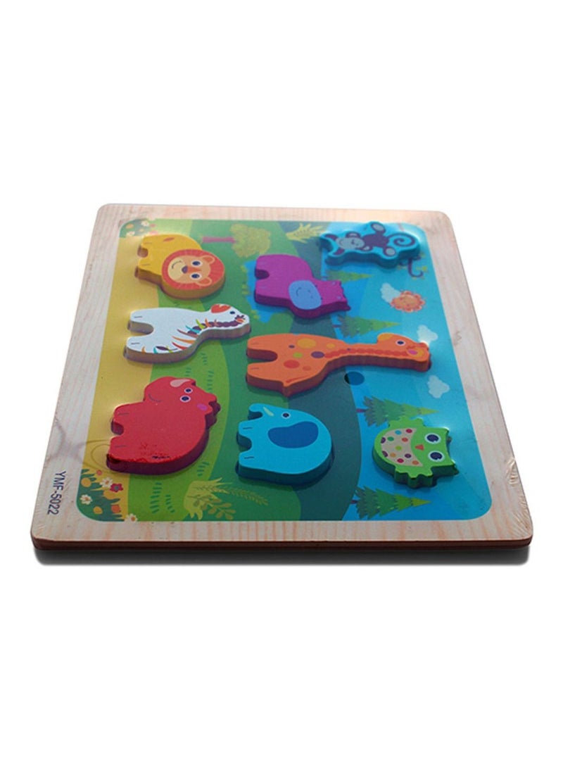 UKR UKR Animal Puzzle Board for Toddlers – Educational Wooden Jigsaw Puzzle Toy with Colorful Animal Figures – Engaging Learning Activity for Kids - Image 2