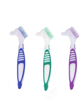 3 Pcs Denture Cleaning Brush Portable Cleaning Brush False Teeth Brushes for Denture Care Denture Cleaner with Multi-Layered Soft Bristles and Dual Angled - pzsku/Z1E60997CE6FEE2131034Z/45/_/1735376068/f3345028-a926-42c9-94f3-9980fab1e59d