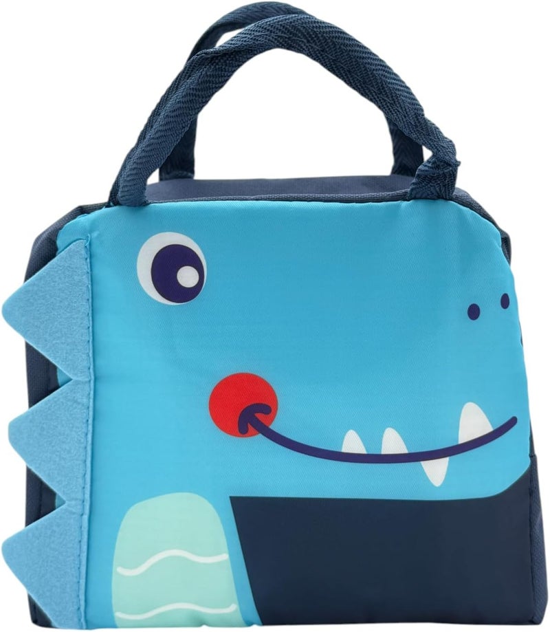 بي آند دي حقيبة تبريد غداء للأطفال من B&D – سعة 7 لتر، تصميم وحش، أزرق غامق - Image 3