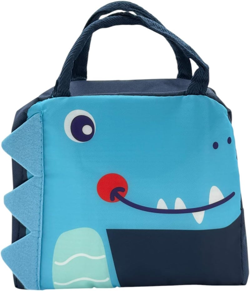 بي آند دي حقيبة تبريد غداء للأطفال من B&D – سعة 7 لتر، تصميم وحش، أزرق غامق - Image 4