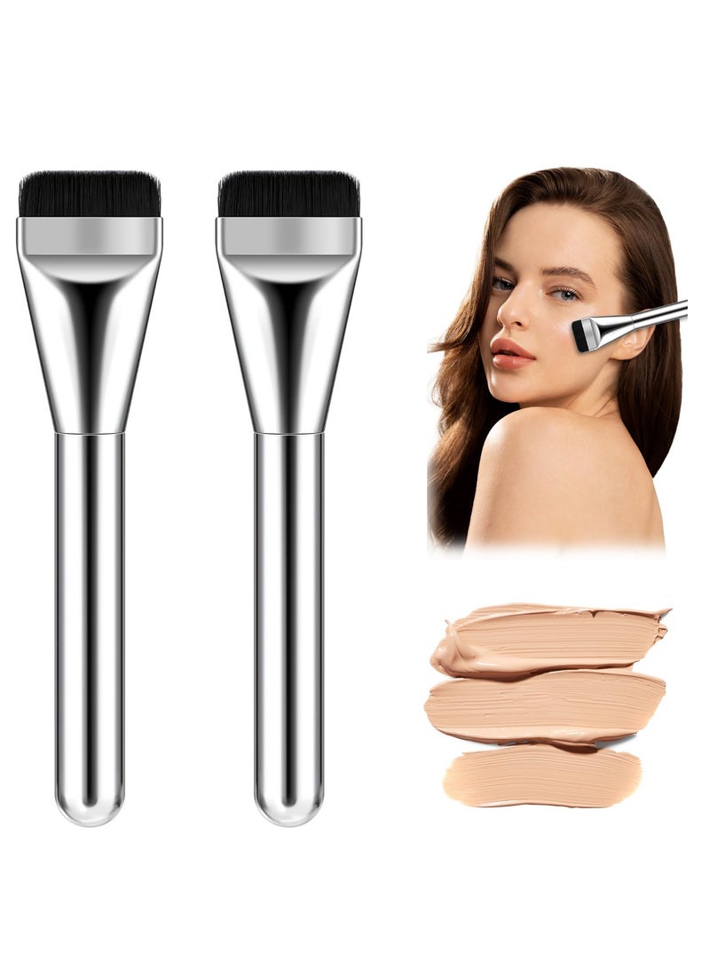 KASTWAVE Foundation Brush, Makeup Brush, Makeup Brush Flat Top Face Brushes, Man-made Fiber Concealer Brush Repair Contour Foundation Cosmetic Brush Professional Flat Brush Multifunctional Beauty Tools - Image 1