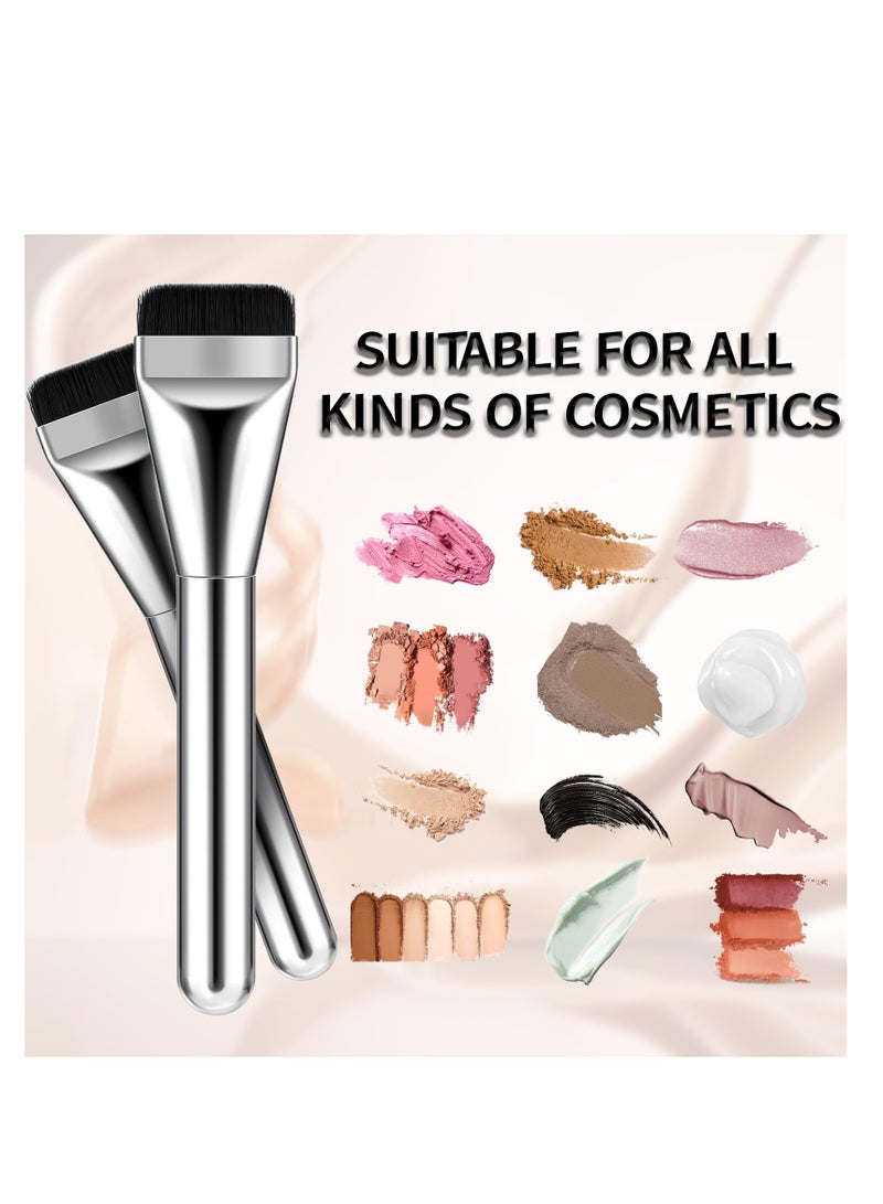KASTWAVE Foundation Brush, Makeup Brush, Makeup Brush Flat Top Face Brushes, Man-made Fiber Concealer Brush Repair Contour Foundation Cosmetic Brush Professional Flat Brush Multifunctional Beauty Tools - Image 2